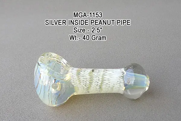 Silver Inside Peanut Pipe